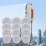 Maxbell 12Pcs Replacement Pads for Window Cleaning Robot Window Cleaner Accessory Plush Texture