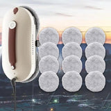 Maxbell 12Pcs Replacement Pads for Window Cleaning Robot Window Cleaner Accessory Plush Texture