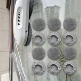 Maxbell 12Pcs Replacement Pads for Window Cleaning Robot Window Cleaner Accessory Fleece Texture
