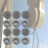 Maxbell 12Pcs Replacement Pads for Window Cleaning Robot Window Cleaner Accessory Fleece Texture