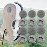 Maxbell 12Pcs Replacement Pads for Window Cleaning Robot Window Cleaner Accessory Fleece Texture