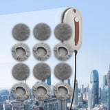 Maxbell 12Pcs Replacement Pads for Window Cleaning Robot Window Cleaner Accessory Fleece Texture