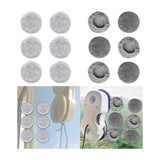Maxbell 6Pcs Microfiber Cloth Glass Cleaner Robot Parts Window Vacuum Cleaner Pad Plush Texture