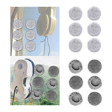 Maxbell 6Pcs Microfiber Cloth Glass Cleaner Robot Parts Window Vacuum Cleaner Pad Plush Texture
