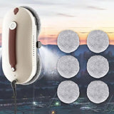 Maxbell 6Pcs Microfiber Cloth Glass Cleaner Robot Parts Window Vacuum Cleaner Pad Plush Texture
