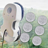 Maxbell 6Pcs Microfiber Cloth Glass Cleaner Robot Parts Window Vacuum Cleaner Pad Plush Texture