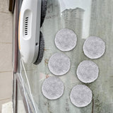 Maxbell 6Pcs Microfiber Cloth Glass Cleaner Robot Parts Window Vacuum Cleaner Pad Plush Texture