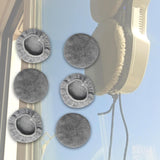 Maxbell 6Pcs Microfiber Cloth Glass Cleaner Robot Parts Window Vacuum Cleaner Pad Fleece Texture