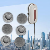 Maxbell 6Pcs Microfiber Cloth Glass Cleaner Robot Parts Window Vacuum Cleaner Pad Fleece Texture