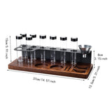 Maxbell Sealed Coffee Bean Cellars with Funnel Space Saving Tools Display Stand Rack