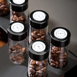Maxbell Sealed Coffee Bean Cellars with Funnel Space Saving Tools Display Stand Rack