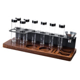 Maxbell Sealed Coffee Bean Cellars with Funnel Space Saving Tools Display Stand Rack
