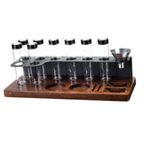 Maxbell Sealed Coffee Bean Cellars with Funnel Space Saving Tools Display Stand Rack