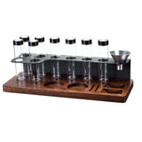 Maxbell Sealed Coffee Bean Cellars with Funnel Space Saving Tools Display Stand Rack