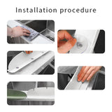 Maxbell Kitchen Sink Splash Guard Sink Water Guard for Dish Washing Island Household