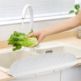 Maxbell Kitchen Sink Splash Guard Sink Water Guard for Dish Washing Island Household