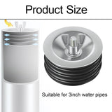 Maxbell Sewer Cleanout Cap Easy to Use Mechanical Test Plug for Indoor Hotel Kitchen for 3inch pipe