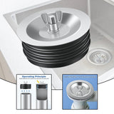 Maxbell Sewer Cleanout Cap Easy to Use Mechanical Test Plug for Indoor Hotel Kitchen for 4inch pipe