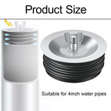 Maxbell Sewer Cleanout Cap Easy to Use Mechanical Test Plug for Indoor Hotel Kitchen for 4inch pipe