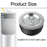 Maxbell Sewer Cleanout Cap Easy to Use Mechanical Test Plug for Indoor Hotel Kitchen for 5inch pipe