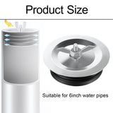 Maxbell Sewer Cleanout Cap Easy to Use Mechanical Test Plug for Indoor Hotel Kitchen for 6inch pipe