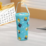 Maxbell Insulated Iced Coffee Cup Sleeve Beverage Holder for Hiking Traveling Picnic Blue