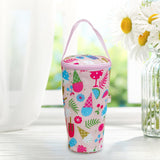 Maxbell Insulated Iced Coffee Cup Sleeve Beverage Holder for Hiking Traveling Picnic Pink