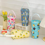 Maxbell Insulated Iced Coffee Cup Sleeve Beverage Holder for Hiking Traveling Picnic Pink