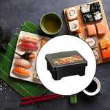 Maxbell Bento Box with Lid 750ml Rectangle Lunch Container for Sushi Catering Office Patterns A