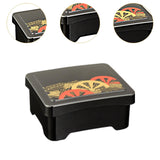 Maxbell Bento Box with Lid 750ml Rectangle Lunch Container for Sushi Catering Office Patterns A