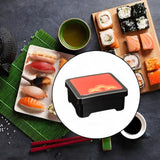 Maxbell Bento Box with Lid 750ml Rectangle Lunch Container for Sushi Catering Office Patterns C