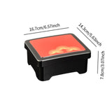 Maxbell Bento Box with Lid 750ml Rectangle Lunch Container for Sushi Catering Office Patterns C