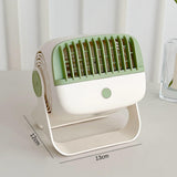 Maxbell Desk Fan Quiet USB Powered 5 Modes Adjustable for Living Room Office Bedroom Green