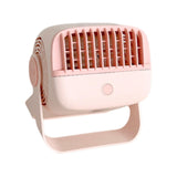 Maxbell Desk Fan Quiet USB Powered 5 Modes Adjustable for Living Room Office Bedroom Pink