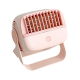Maxbell Desk Fan Quiet USB Powered 5 Modes Adjustable for Living Room Office Bedroom Pink