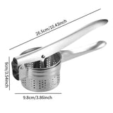 Maxbell Chef Potato Ricer Masher Hand Press Easy to Clean Multipurpose Fruit Presser Bottom hole type