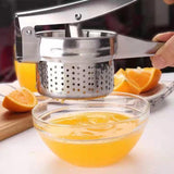 Maxbell Chef Potato Ricer Masher Hand Press Easy to Clean Multipurpose Fruit Presser Bottom hole type