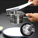 Maxbell Chef Potato Ricer Masher Hand Press Easy to Clean Multipurpose Fruit Presser Bottom hole type