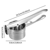 Maxbell Chef Potato Ricer Masher Hand Press Easy to Clean Multipurpose Fruit Presser Full Hole Type