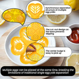 Maxbell Egg White Filter Egg Divider Household Egg Extractor Assistant Egg Separator Yellow