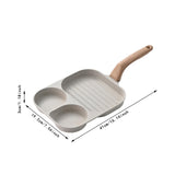 Maxbell Fried Egg Pan Omelette Skillet Nonstick Egg Frying Pan for Muffins Crepe Egg