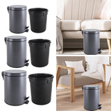Maxbell Trash Can with Step Pedal Simple Garbage Can for Bedroom Kitchen Room 3L