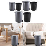 Maxbell Trash Can with Step Pedal Simple Garbage Can for Bedroom Kitchen Room 3L