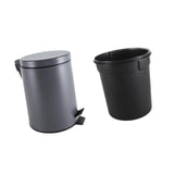 Maxbell Trash Can with Step Pedal Simple Garbage Can for Bedroom Kitchen Room 3L