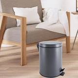 Maxbell Trash Can with Step Pedal Simple Garbage Can for Bedroom Kitchen Room 5L