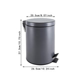Maxbell Trash Can with Step Pedal Simple Garbage Can for Bedroom Kitchen Room 5L