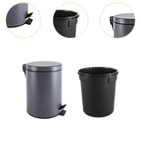 Maxbell Trash Can with Step Pedal Simple Garbage Can for Bedroom Kitchen Room 5L