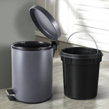 Maxbell Trash Can with Step Pedal Simple Garbage Can for Bedroom Kitchen Room 5L