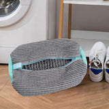 Maxbell Shoe Wash Bag Reusable Laundry Bag for Washing Delicates Running Shoes Socks Gray