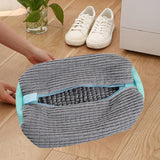 Maxbell Shoe Wash Bag Reusable Laundry Bag for Washing Delicates Running Shoes Socks Gray